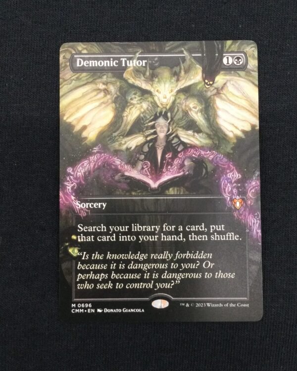 Demonic Tutor (Borderless) - MTG Proxy Commander Masters