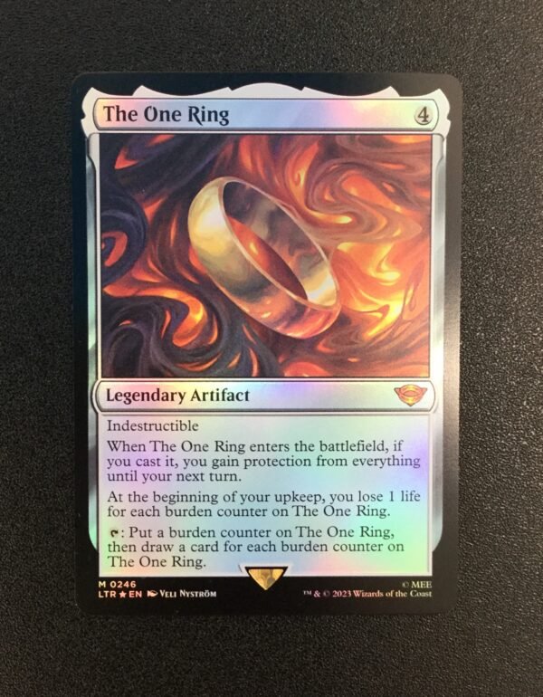 The One Ring (FOIL) - MTG Proxy: The Lord of the Rings: Tales of Middle-earth