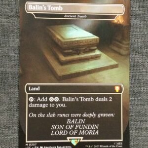 Balin's Tomb - Ancient Tomb - MTG Proxy Commander: The Lord of the Rings: Tales of Middle-earth