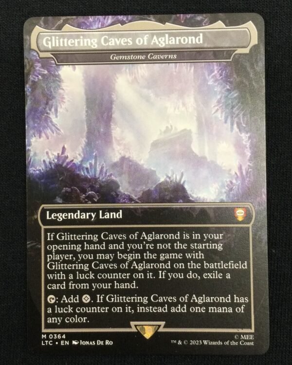 Glittering Caves of Aglarond - Gemstone Caverns - MTG Proxy Commander: The Lord of the Rings: Tales of Middle-earth