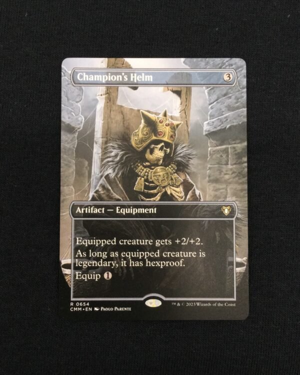 Champion's Helm (Borderless) - MTG Proxy Commander Masters