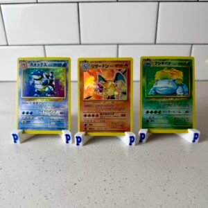 Japanese Trio Base Set of 3 Holographic Pokemon Proxy Cards