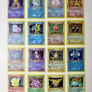 Shadowless 1st Edition Set of 16 Holographic Pokemon Proxy