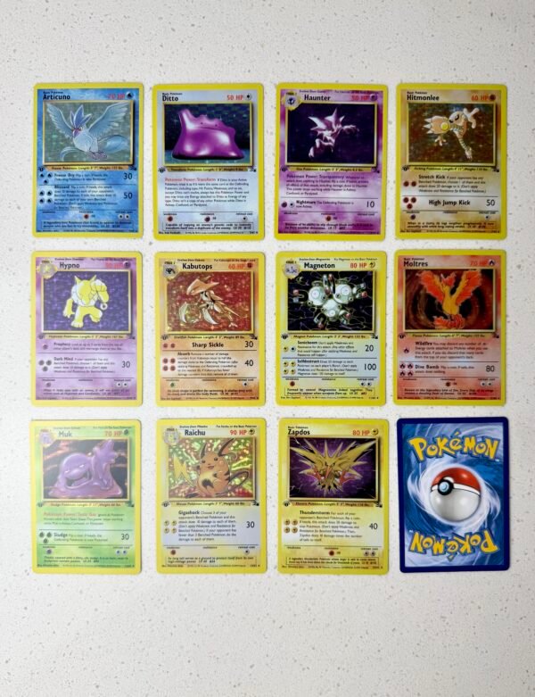 Fossil Set of 11 Holographic Pokemon Proxy Cards