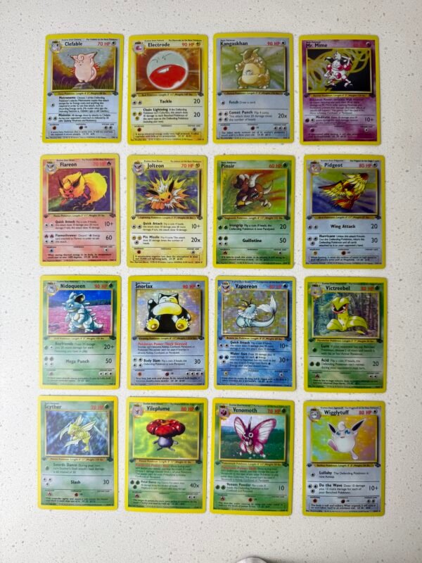 Jungle Set of 16 Holographic Pokemon Proxy Cards