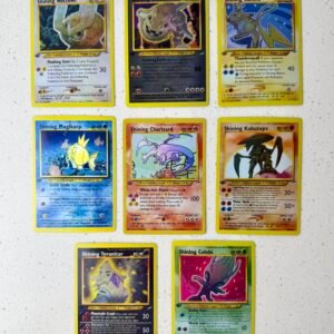 Shining Set of 8 Holographic Pokemon Proxy Cards