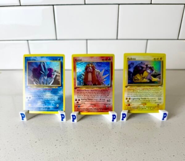 Entei Raikou Suicune Set of 3 Holographic Pokemon Proxy Cards