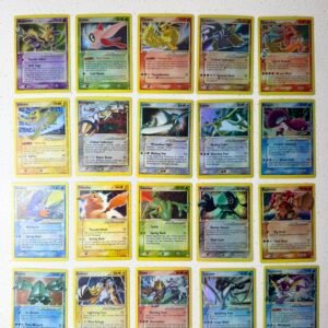 Gold Star Set of 21 Holographic Pokemon Proxy Cards