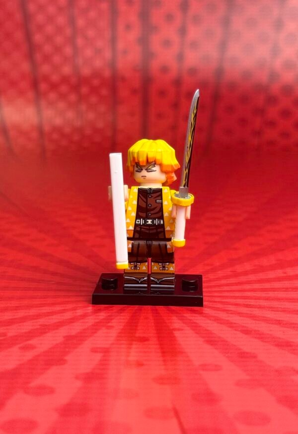 Zenitsu Agatsuma Minifigure | Demon Slayer Minifigure Kimetsu no Yaiba