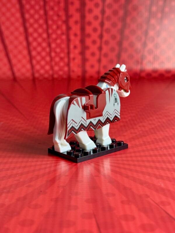 Custom Minifigure | War Horse (Red) - Image 2