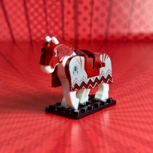 Custom Minifigure | War Horse (Red)