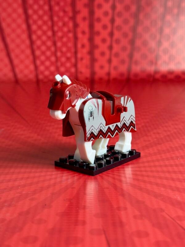 Custom Minifigure | War Horse (Red)